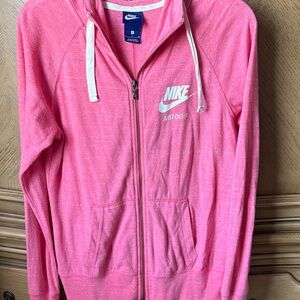 Nike Salmon/Pink Hoodie with White Accents